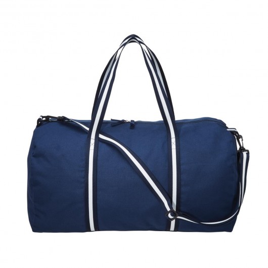 Canvas Duffle Bags Navy Front